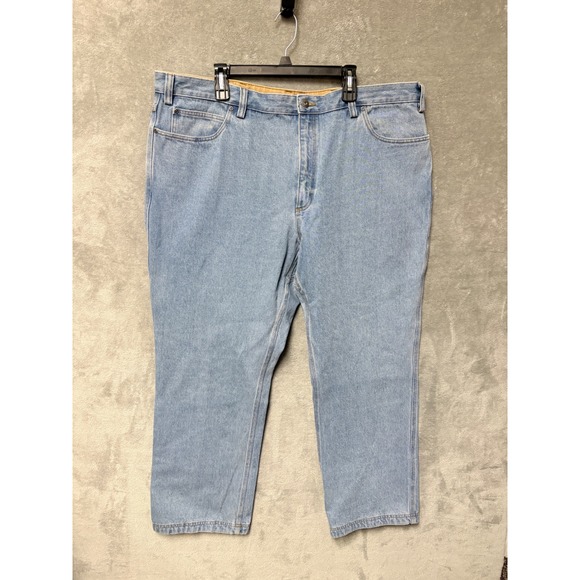 Duluth Trading Co Other - Duluth Trading Co‎ Mens Jeans Light Wash Denim Straight Fit 46x32